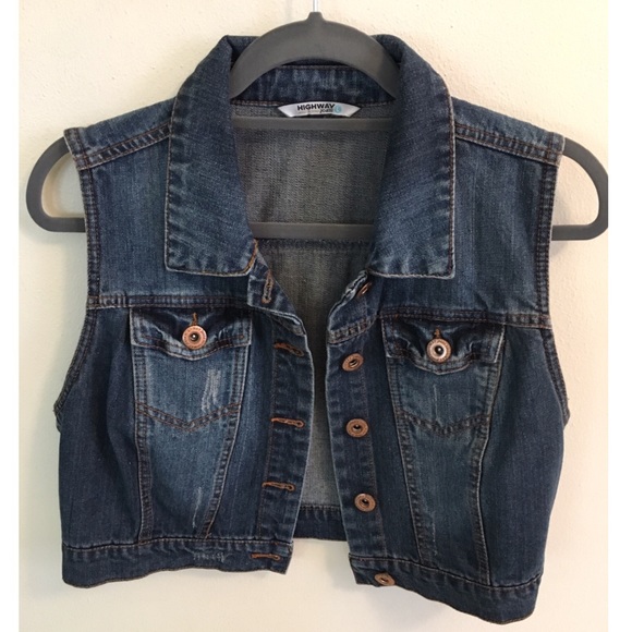 juniors jean vest